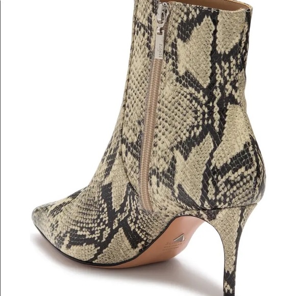 Schutz Bette Snakeskin Embossed Ankle Bootie - Picture 3 of 8